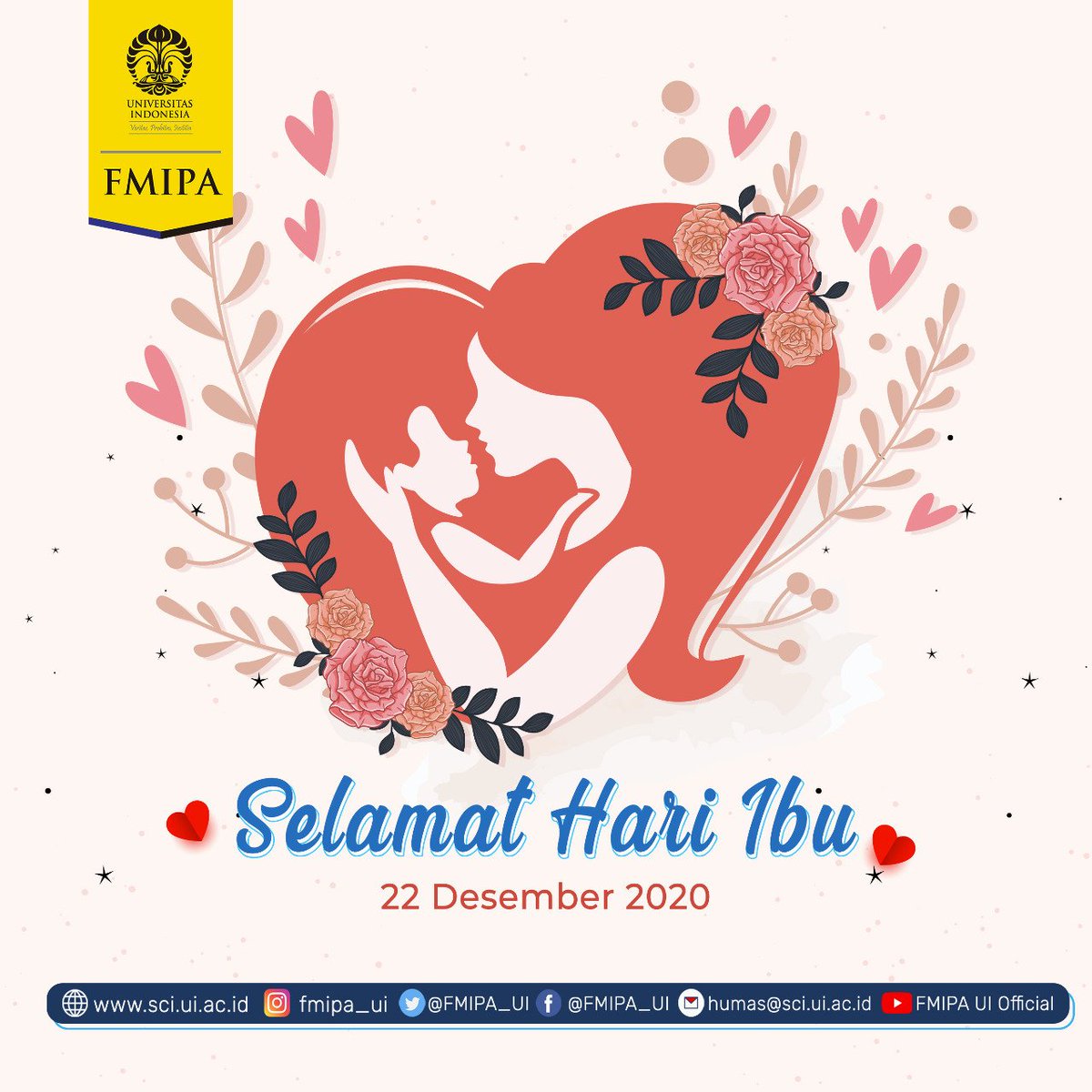 FMIPA_UI's tweet image. Ibu adalah sosok penting dalam membangun karakter bangsa.
.
Selamat memperingati hari ibu
22 Desember 2020
.
#fmipaui 
#fmipaui60esfurther 
#hariibu2020