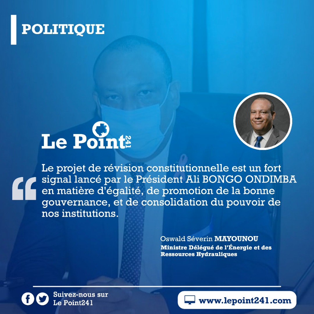 [🔴Temps forts de la tribune du ministre <a href="/OMayounou/">Oswald Séverin MAYOUNOU</a> sur le projet de révision constitutionnelle 1/4]
<a href="/PresidenceGA/">Présidence de la République Gabonaise</a> <a href="/PresidentABO/">Ali Bongo Ondimba</a> <a href="/OssoukaRaponda/">Rose Christiane Ossouka Raponda</a> <a href="/Comgouv_GA/">Comgouv</a> <a href="/NoureddinBV/">Noureddin Bongo Valentin</a> <a href="/JessyeElla/">Jessye Ella Ekogha</a> <a href="/RelationGOUVGA/">Ministère des Relations avec les Institutions</a> @AwassiAlex05