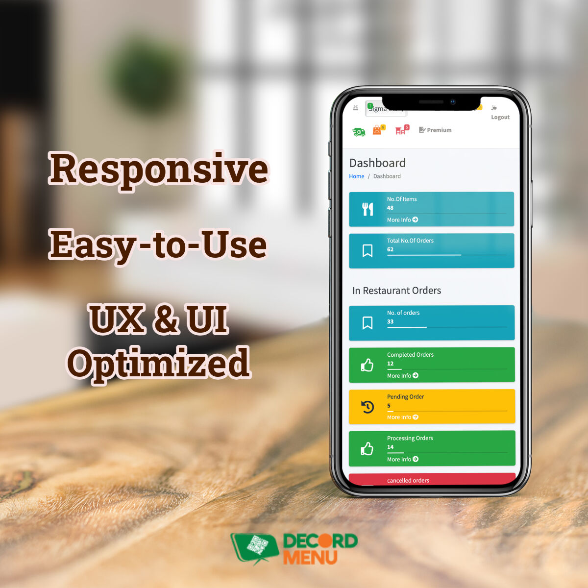 DecordTech's tweet image. We designed Decord Menu specifically for restauranteurs.

You get an all-in-one Restaurant Management Software with the powerful tools such as Order Management, POS System, Feedbacks, Inventory, Analytics and more.

decordmenu.com

#restauranteurs
#digitalmenu