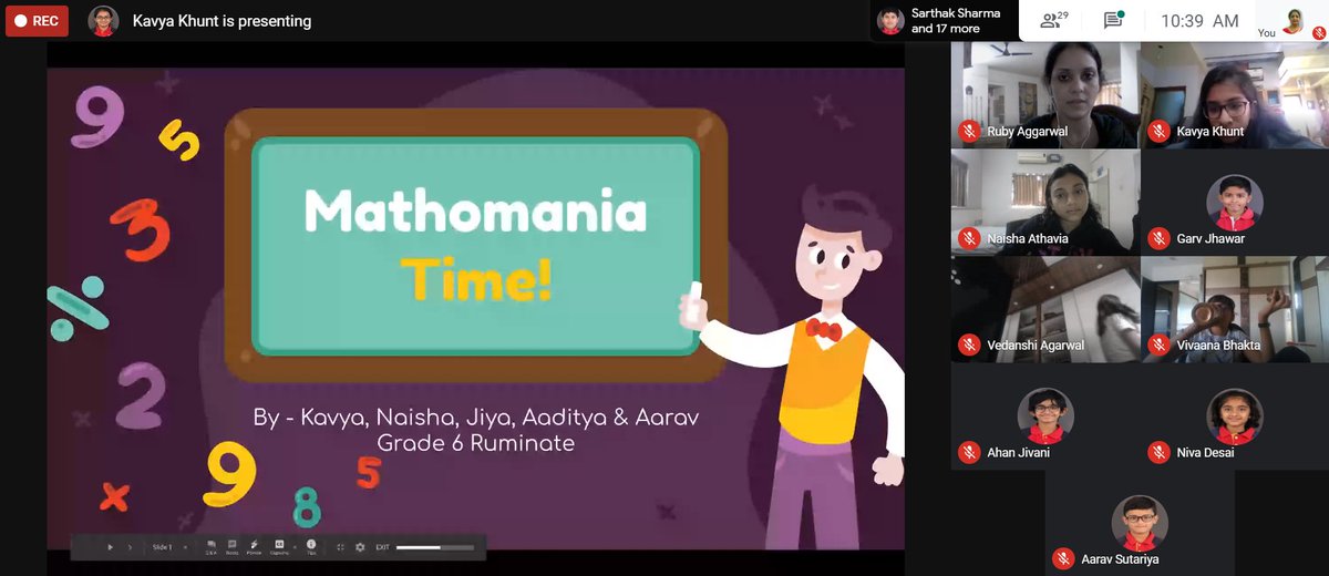 Harshita_74's tweet photo. Celebrating Math Day @FS
Students went gaga over math! Celebrating student led sessions in Grade 6 on account of the birth anniversary of the great Mathematician Srinivasa Ramanujan was indeed fun ! @Mathomania #fsevents #fslearning
@FSSurat @BhattTina @AswaniNandini https://t.co/3jVsBgCWvd