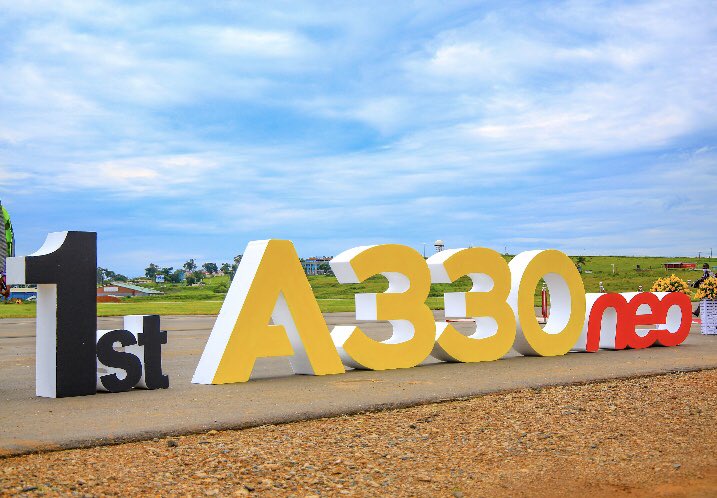 UG_Airlines's tweet photo. The long awaited day is finally here and we cannot contain our joy and excitement.

To the entire people of Uganda, thank you for making this dream come true.

The big bird #Airbus is finally home #FlyUgandaAirlines #ANewWorld #A330neo https://t.co/XaTpUtYe2y