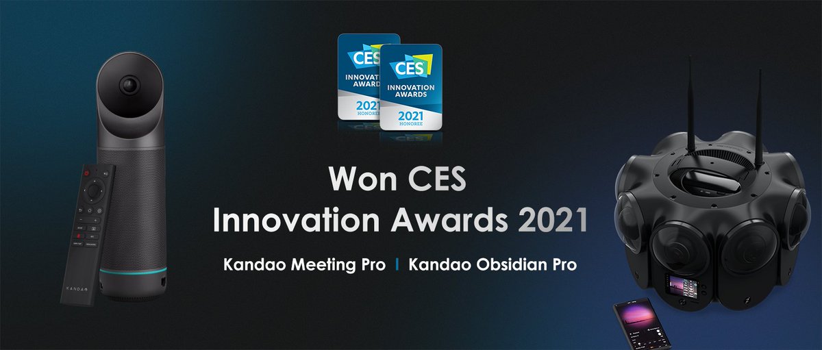 KandaoVR's tweet image. Can’t wait to share you a piece of great news, our latest product, #KandaoMeetingPro and an unreleased product #KandaoObsitianPro won the CES Innovation Awards 2021.

Just Follow Our Page for Never Miss Any Updates!!