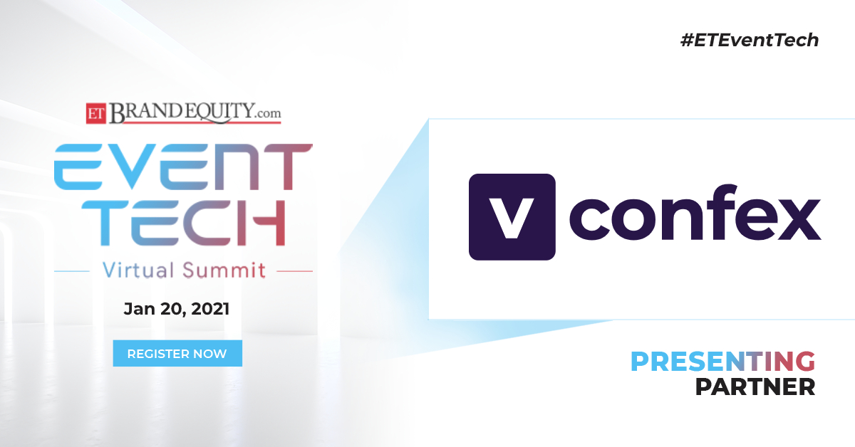 ETBrandEquity's tweet photo. #ETEventTech
We are proud to introduce our presenting partner, @vconfex
Join top marketing minds and thought leaders to explore the next in event tech on 20th Jan 2021.
Register Now: https://t.co/9VIwywjVLy https://t.co/si4cTSGU5A