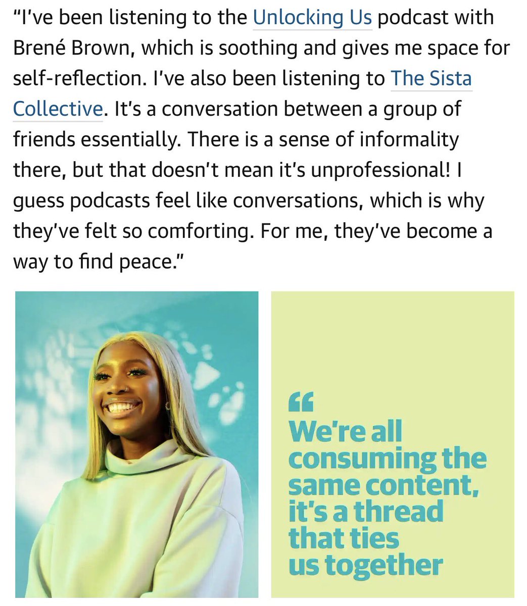 JessieAPhillips's tweet photo. ☺️Huge thanks to @ChantayyJayy for featuring #siscollective in @guardian fave podcasts of 2020 &amp; those that got people through #lockdown 
Season 3 podcasters @Aminataonline @SRileyMedia,  @Letitia_George1 ➕
producers @knittygirl @KazGabay were ace! 
👉🏽 https://t.co/B1Z7bDq4Xm https://t.co/ECVVsY9MaY