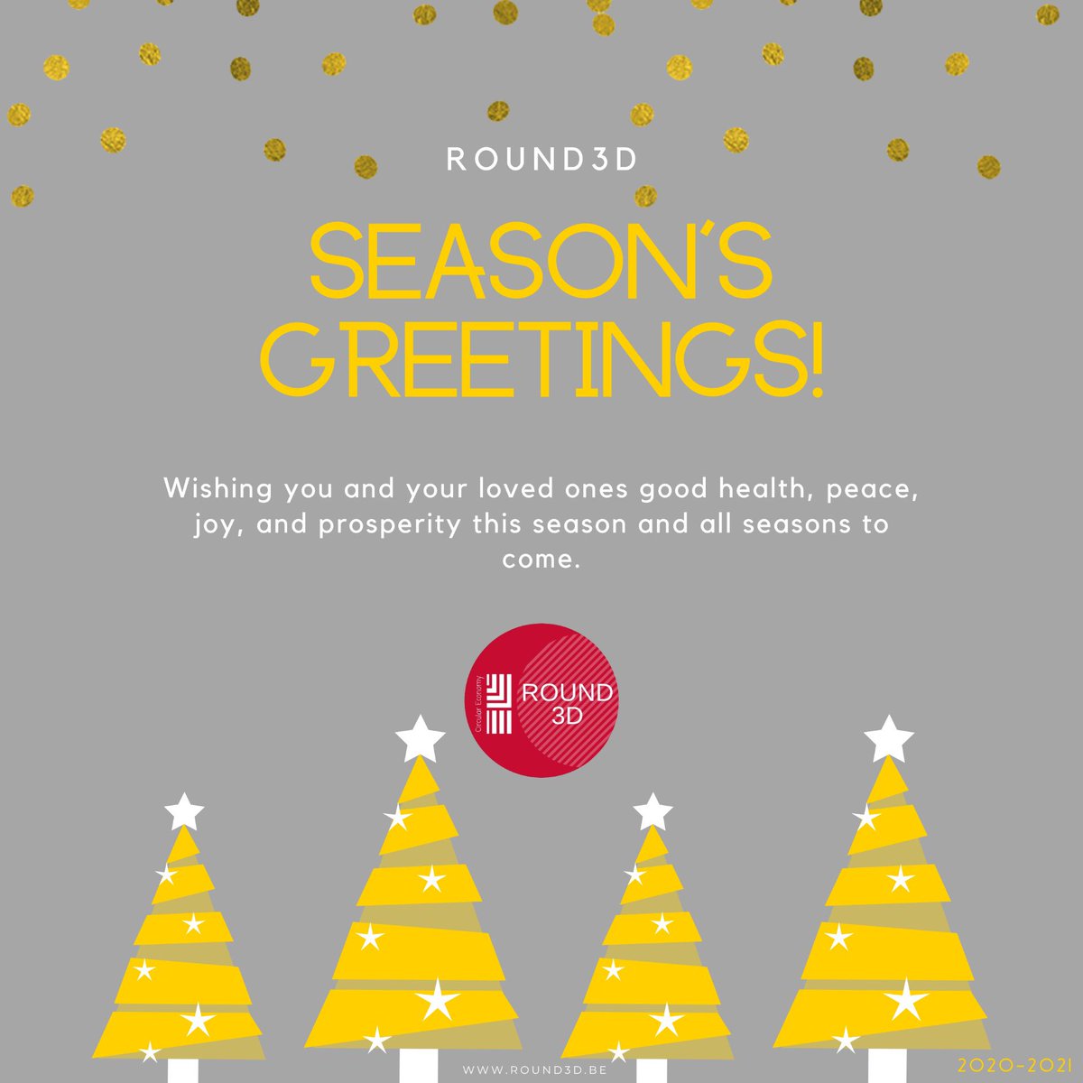 Wishing you and your loved ones a safe and happy holiday season! 

Stay safe everyone! 

Happy holidays! 🎄

#round3d #happyholidays