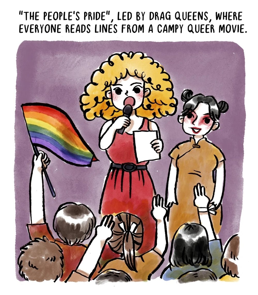 泰國的示威又獨特又有創意。有「Hamtaro跑步」；示威者一齊係民主紀念碑跑圈，又有「人民遊行」；嗰個一齊跟變裝皇后讀行。