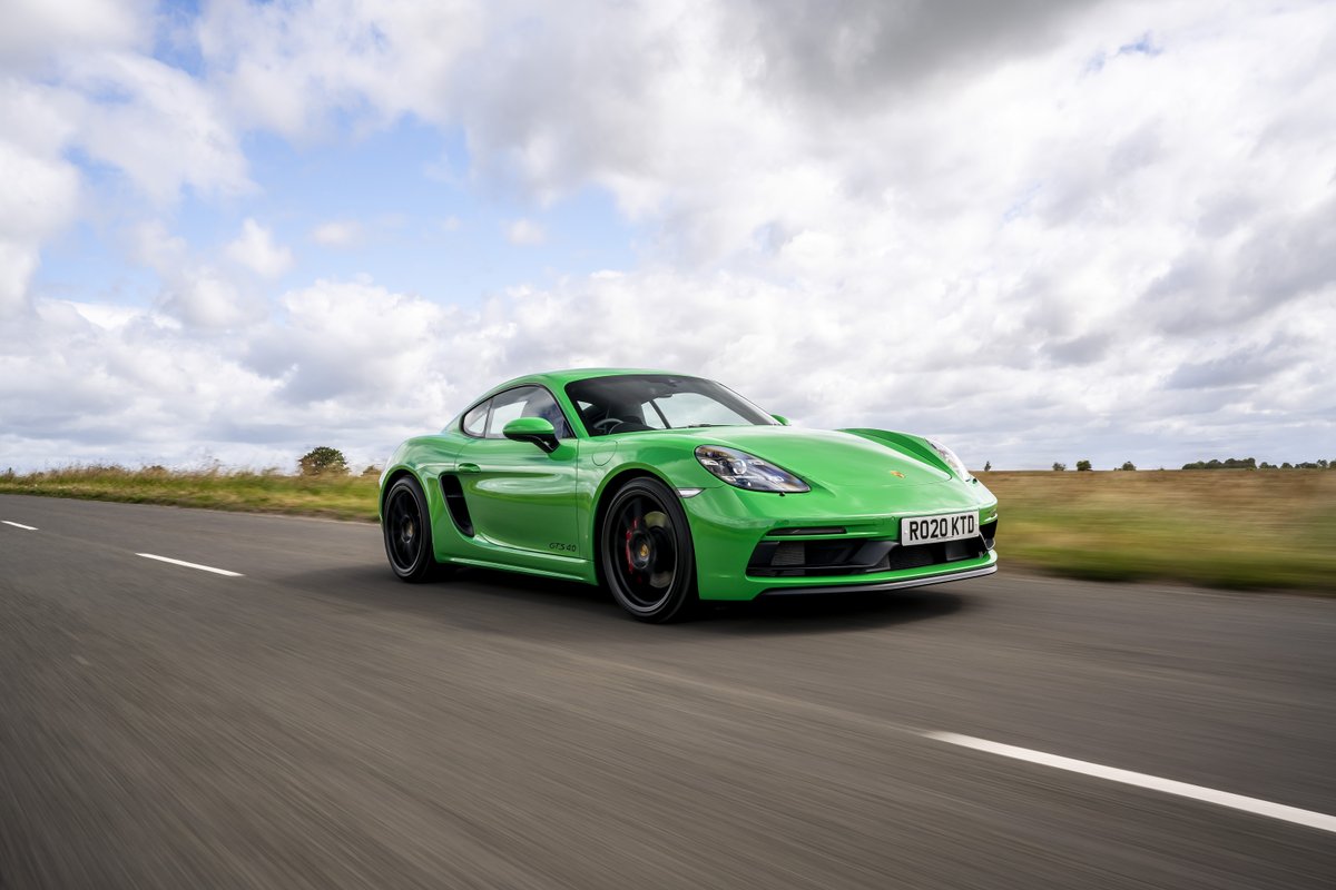 PorscheGB's tweet photo. Back in January, the 718 Cayman GTS 4.0 &amp; 718 Boxster GTS 4.0 were announced. Combining a naturally aspirated, flat-six boxer engine with a manual six-speed transmission and sports exhaust system; these key Porsche attributes mean this sports car makes a great driving companion https://t.co/NRLk6bQiR9