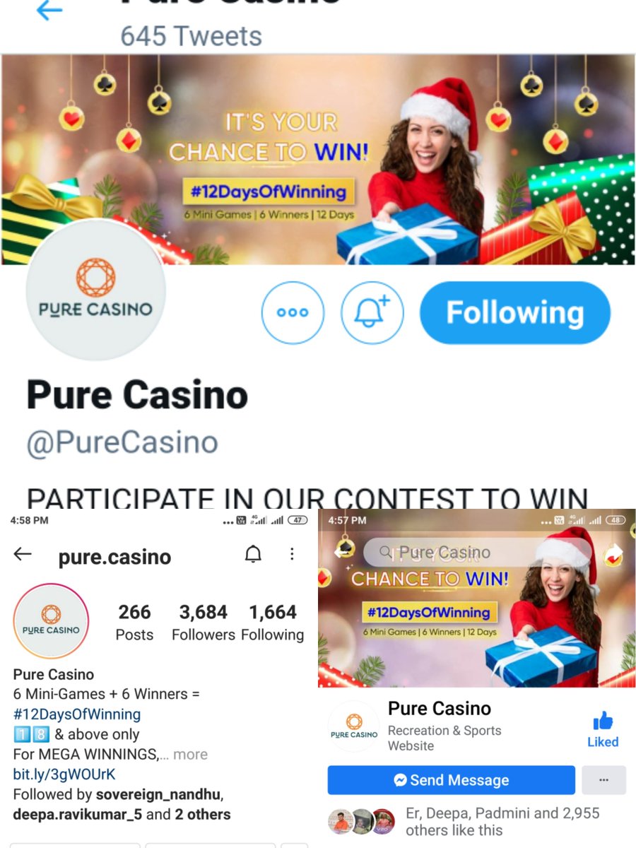 SMohan07327887's tweet photo. @PureCasino Ans:- HOLD, CHIPS, FACE CARDS. Done all Social Meadia Channels Followed. #12DaysOfWinning #PureCasino @Deepaadhan3 @Priyank42991240 @AmmuAmm02299811 @ganaviraj1 https://t.co/PIeFXDYWDg