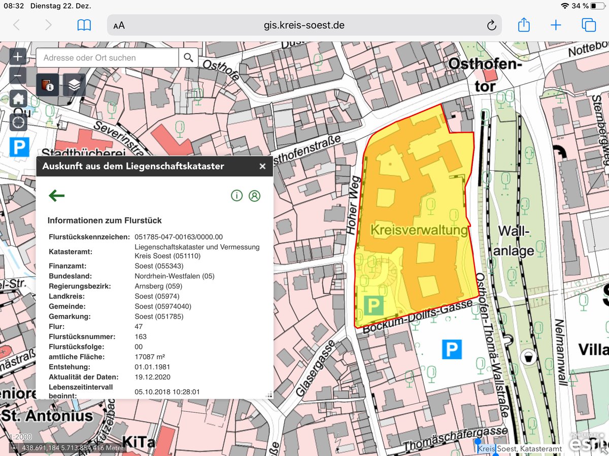KreisSoest's tweet photo. Neuer Dienst „ALKIS4Mobile“ ermöglicht ab sofort unterwegs optimalen mobilen Zugriff auf #Liegenschaftskarte per Tablet + Smartphone. Link für Bürger: https://t.co/V1zWhrAykc Link für berechtigte Fachleute: https://t.co/p2o81BFOx7 #Geoportal #Liegenschaftskataster #MobileMaps https://t.co/X1hubtIGya
