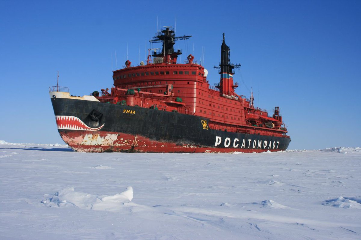 RosatomGlobal's tweet photo. In 2020, we have shipped a total of 32 million tons of goods on the Northern Sea Route, up from 20,18 million tons in 2018, when Russian gov't appointed Rosatom to develop the Arctic infrastructure. #atom75 https://t.co/uPGTkP46C5
