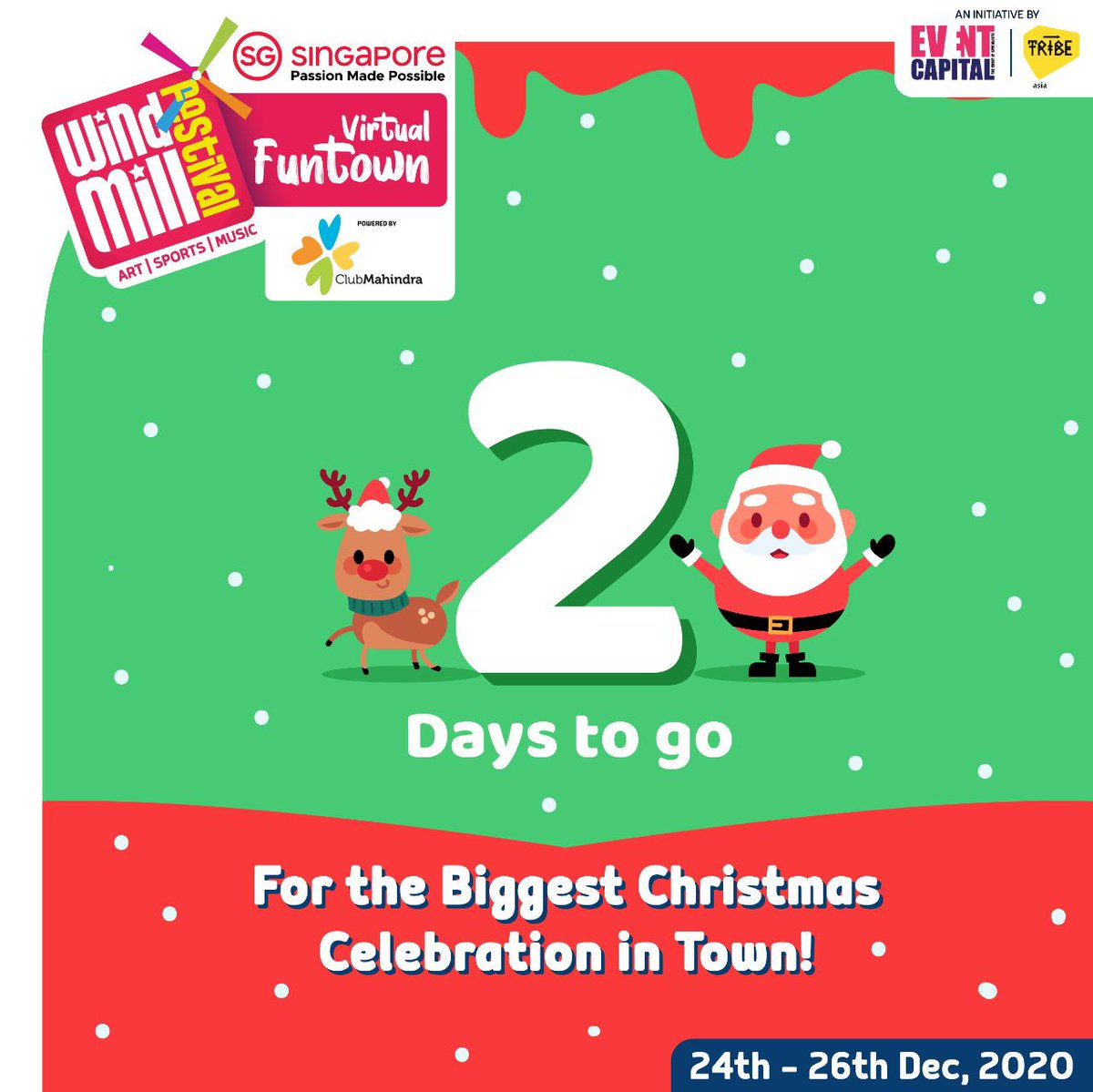 Are you ready for a fun Christmas celebration? 2 days to go!!! Register Now for the Windmill Festival Virtual Funtown - Christmas Edition. virtualfuntown.live @Event_Capital #windmillfest #letswindmill #windmillchristmas #windmill2020