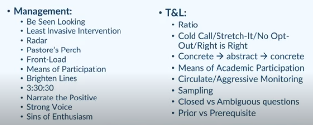 Most common shared language used by  @adamboxer1 - it is not just about behaviour management but also around teaching and learning