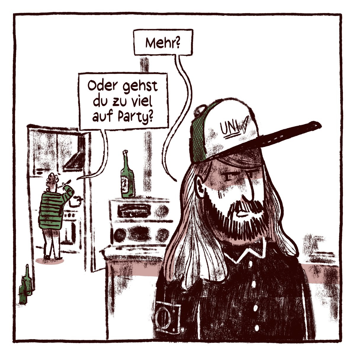 rocketstroh's tweet photo. Wenn der große Bruder zu viel auf Party geht und der kleine sich um den Vater kümmert. Eine #Comic #Kurzgeschichte für https://t.co/VFlMCBn7Fz  #graphicnovel https://t.co/jGMC55pBlM
