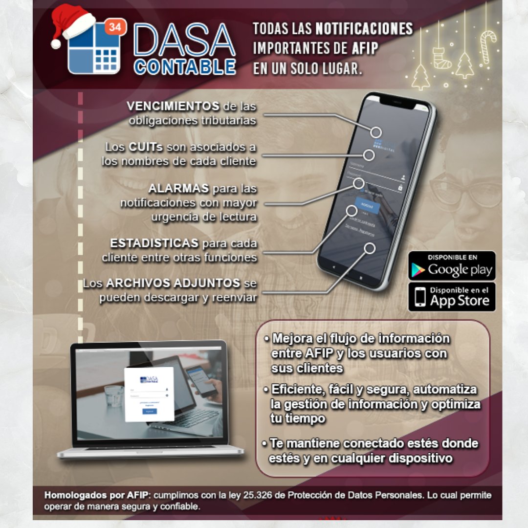ContableDasa's tweet image. Regístrate gratis y conoce los beneficios de la App DASA.
Como empresa dedicada a las soluciones informáticas, con el objetivo de que todos los documentos e información de nuestros clientes puedan gestionarse de la manera más fácil, segura y eficiente.