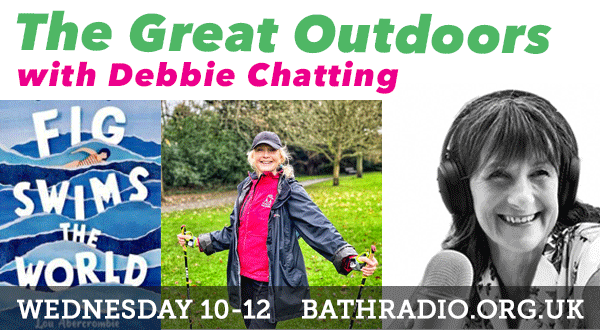 BathSound_Radio's tweet photo. #thegreatoutdoorsshow, with @BornChatting Weds 10-12. Listen via https://t.co/x9870fmERJ. This week, Debbie chats to childrens' book author @LadyGrimdark and @BathNordicWalk instructor, @liliesarelike, whilst being instructed!

#bathradio #lovebath #communityradio #bathcommunity https://t.co/Fhvg6P29HM