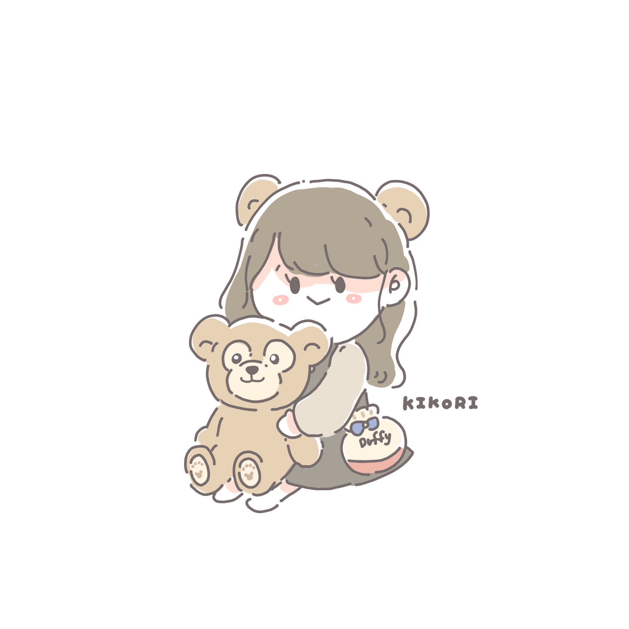 きこり Auf Twitter ダッフィーを持った女の子 イラスト ゆるいイラスト きこり Auf Twitter ダッフィーを持った女の子 イラスト ゆるいイラスト