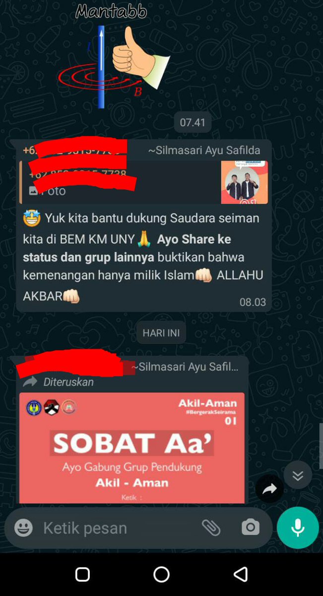 Pada akhirnya saya harus jujur mengatakan bahwa permainan politik kampus ala oknum Kammi sudah mencapai titik bukan hanya menjemukan tapi sudah mencapai taraf memuakkan. Saya selalu bilang jangan benci kamminya, bencilah dgn isi fikirannya. Namun ini sudah cukup[Sebuah Thread]