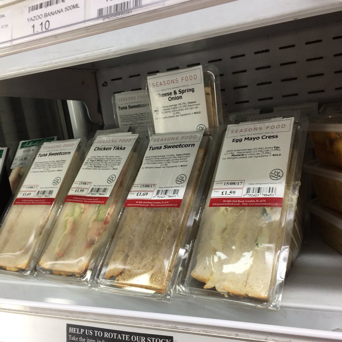 Gilology's tweet image. If you’ve ever eaten one of these sandwiches from the corner shop you don’t need to worry about what’s in the vaccine