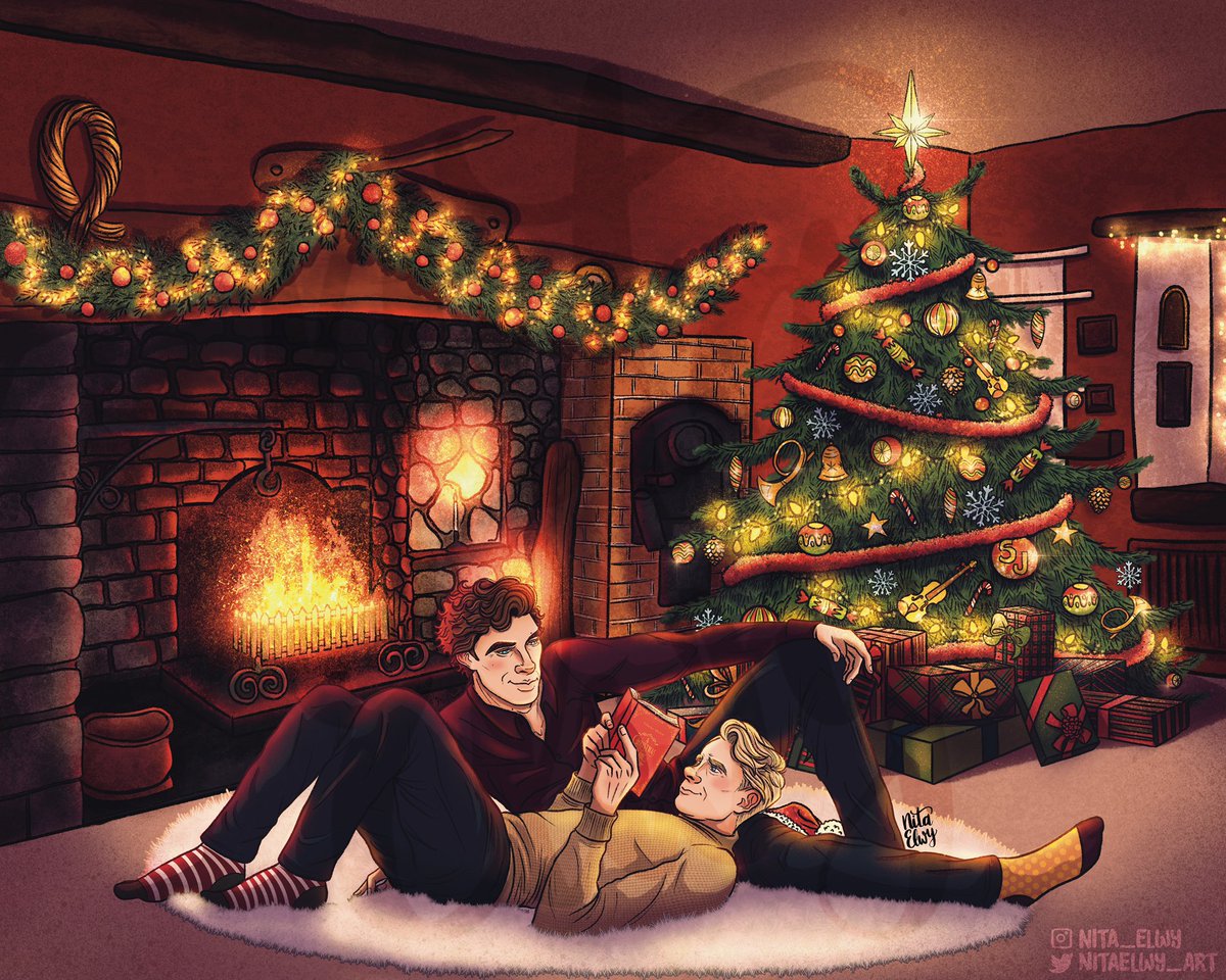 NitaElwyArt's tweet photo. 🎄Only a few days left until Christmas. And our 2 Boys make it cozy by the fireplace and a good book. @LKoda0518 was inspired and wrote something gorgeous 🎄
https://t.co/Nd3QBPfGGz
#johnlock #johnlockchristmas #christmas221b #johnlockfanart #johnlockfandom #nitaelwyart https://t.co/A3epzIRf4m