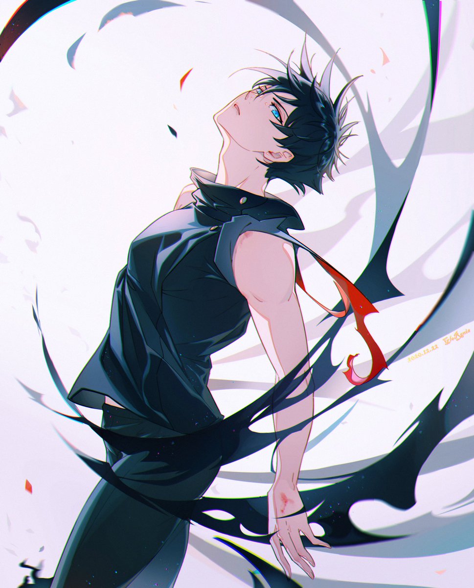 Glorenia On Twitter 伏黒恵誕生祭2020 伏黒恵 呪術廻戦 Fushiguromegumi 影の王子 想看袖子被撕裂的那种战损 就自己画了个
