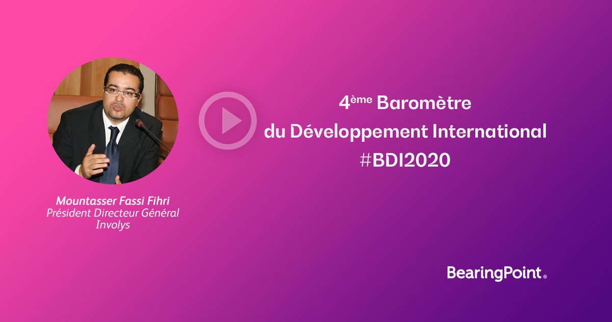BearingPoint_FR's tweet photo. [#BDI2020] Le développement des entreprises marocaines en Afrique : vision comparative 2015-2020 : 
« Involys a une identité continentale ».
🎙️ Mountasser Fassi Fihri, Président Directeur Général, 
@Involys https://t.co/7QPgPR8P0D