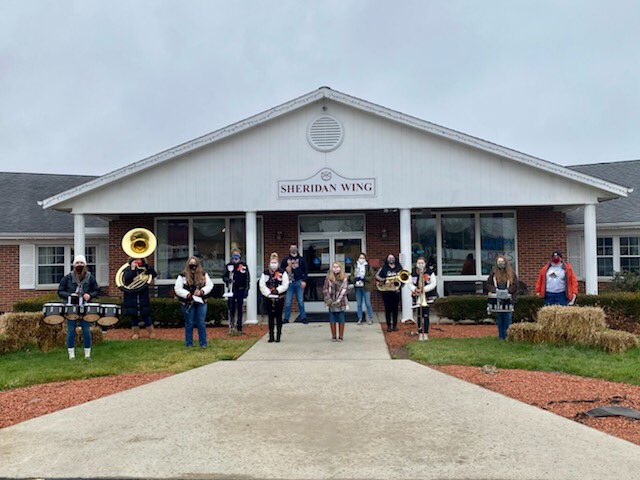 1st day of their Christmas break, several Amanda-Clearcreek High School band members spent their day playing Christmas carols to local nursing home residents. They made countless people smile &amp; brought joy to staff &amp; residents alike. Thank you for giving of your time.