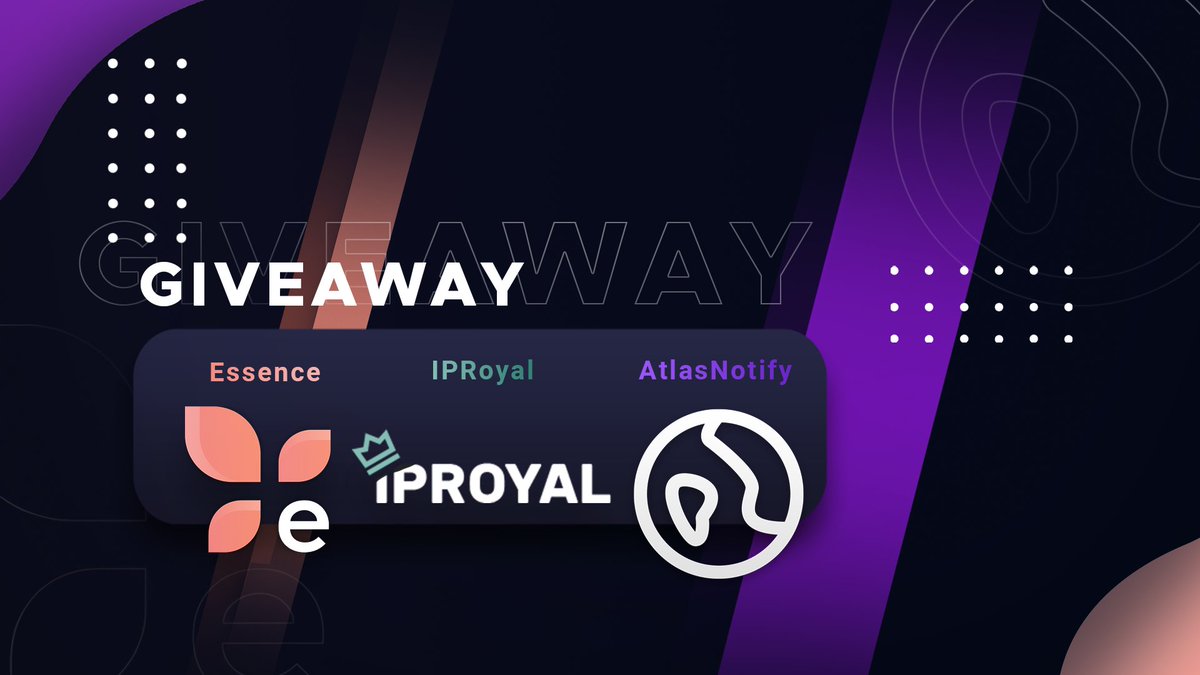 Atlas_Notify's tweet photo. We have teamed up with @EssenceAIO &amp; @IPRoyal_proxies to giveaway the following:

2x @Atlas_Notify Monthly
1x @EssenceAIO Renewal
2x @IPRoyal_proxies 5GB Standard Residentials

To enter do the following:
Like, Retweet and Follow all accounts! 💫 https://t.co/kRxI3Dvd3r