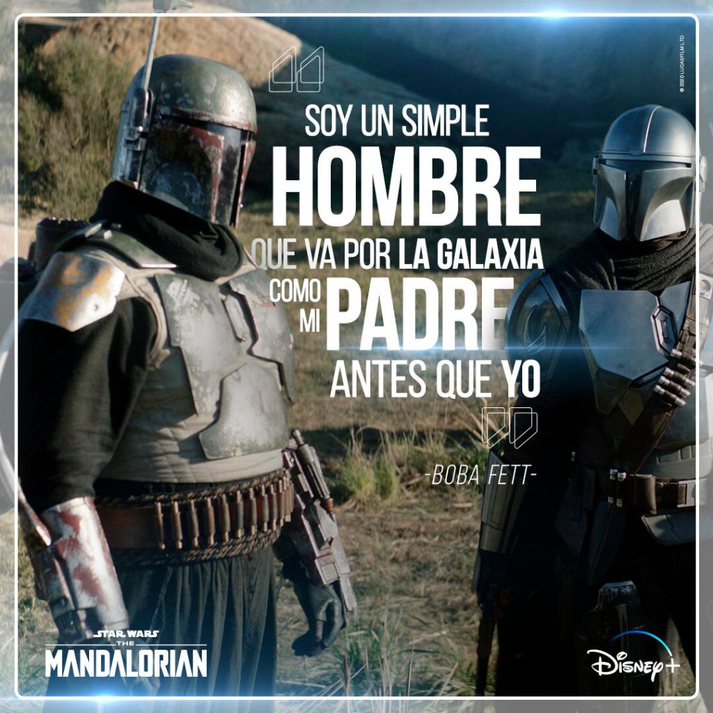 StarWarsLA's tweet photo. Boba Fett es un mandaloriano orgulloso de su legado. 

#TheMandalorian disponible en @DisneyPlusLa https://t.co/piIf3gjUEk