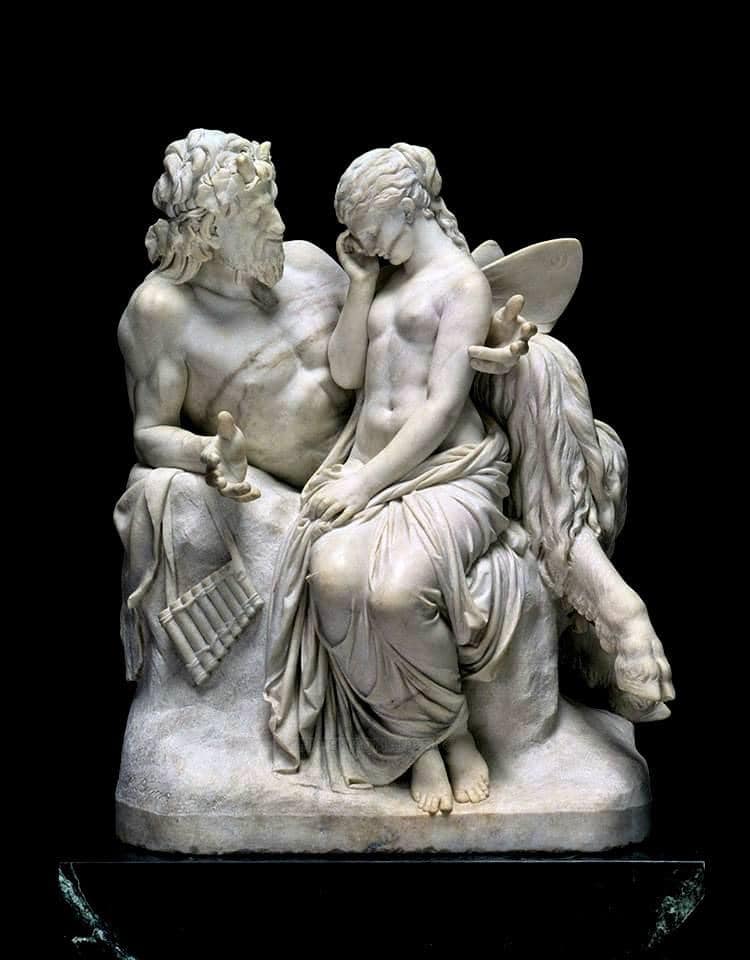 BasilioNovarti's tweet photo. Πάνας και Ψυχή.-Reinhold Begas [1858].Βερολίνο.* https://t.co/DXuih88TD4