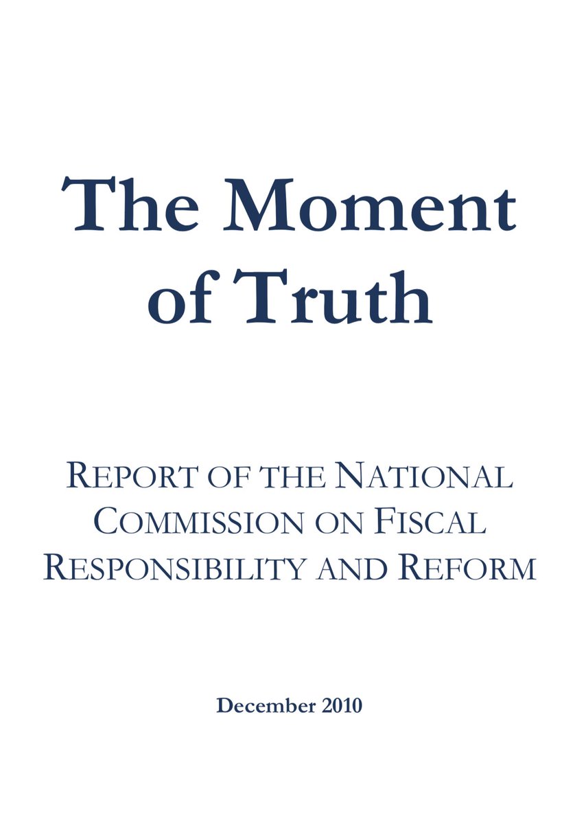 Another part of Bruce Reed’s career the Biden transition seems intent on memory holing is his work with the Simpson-Bowles commission - their goal was to create an austerity agenda both Obama and the Tea PartyReed was “lead author” of their final report, let’s see what it says!