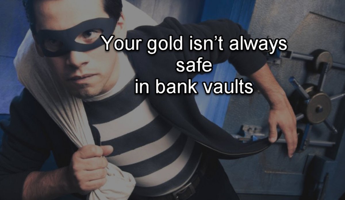 StuartConover's tweet photo. Financial events worldwide continue to show that your gold isn't always safe in bank vaults.
Do you agree
If so, check out the link below to find out how you can make your gold more secure.
https://t.co/EyllRBovCl via @VaultsPrivate
#safedepositbox #privatevault https://t.co/OhXPK7KNtA