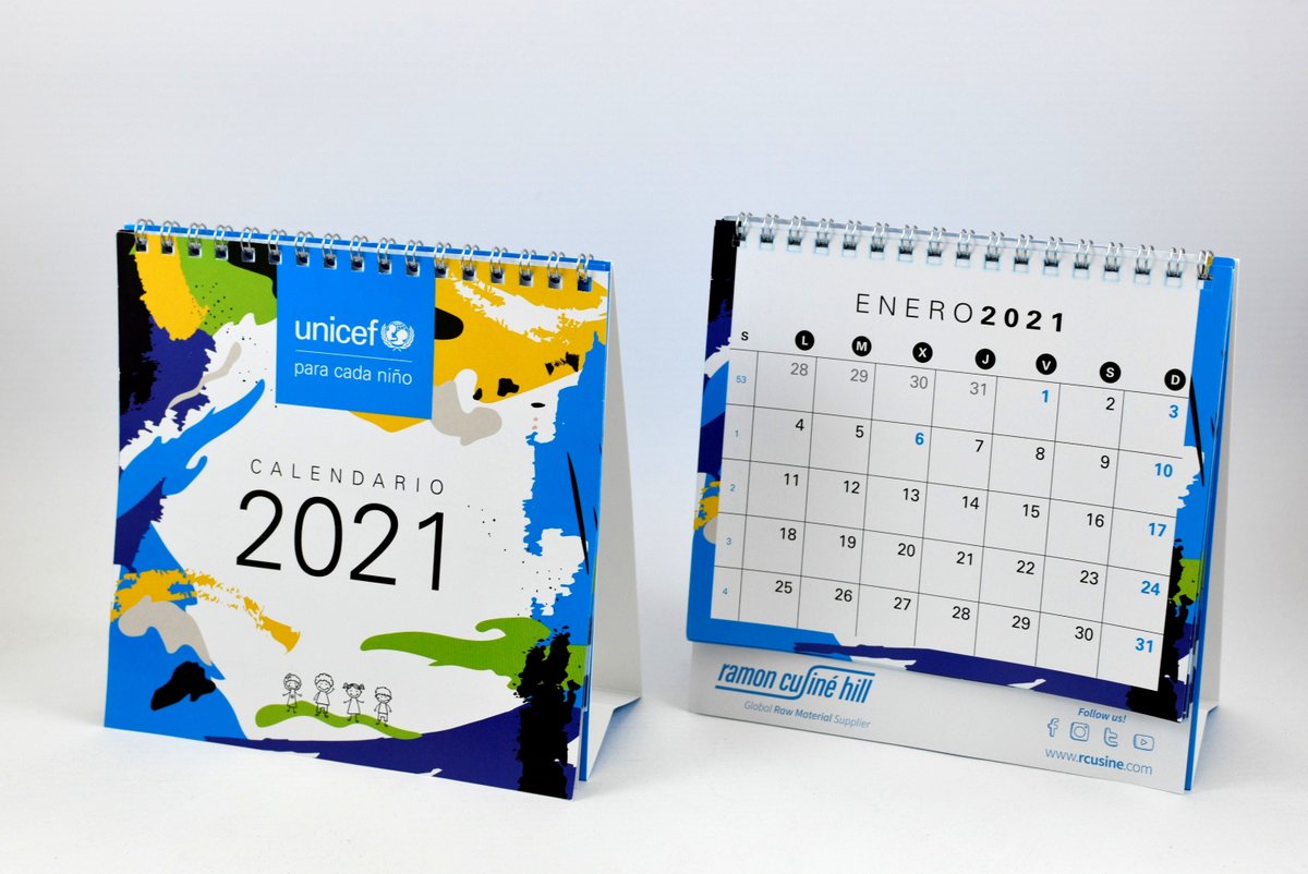 Ramon Cusiné Hill colabora con <a href="/UNICEF/">UNICEF</a>, el programa de las <a href="/UN/">United Nations</a> para la infancia. 

Hemos editado éste calendario, para dar soporte al trabajo que realiza éste organismo internacional. 

Con un pequeño gesto, ¡podemos cambiar la vida de miles de niños y niñas! ¡Colaborad!