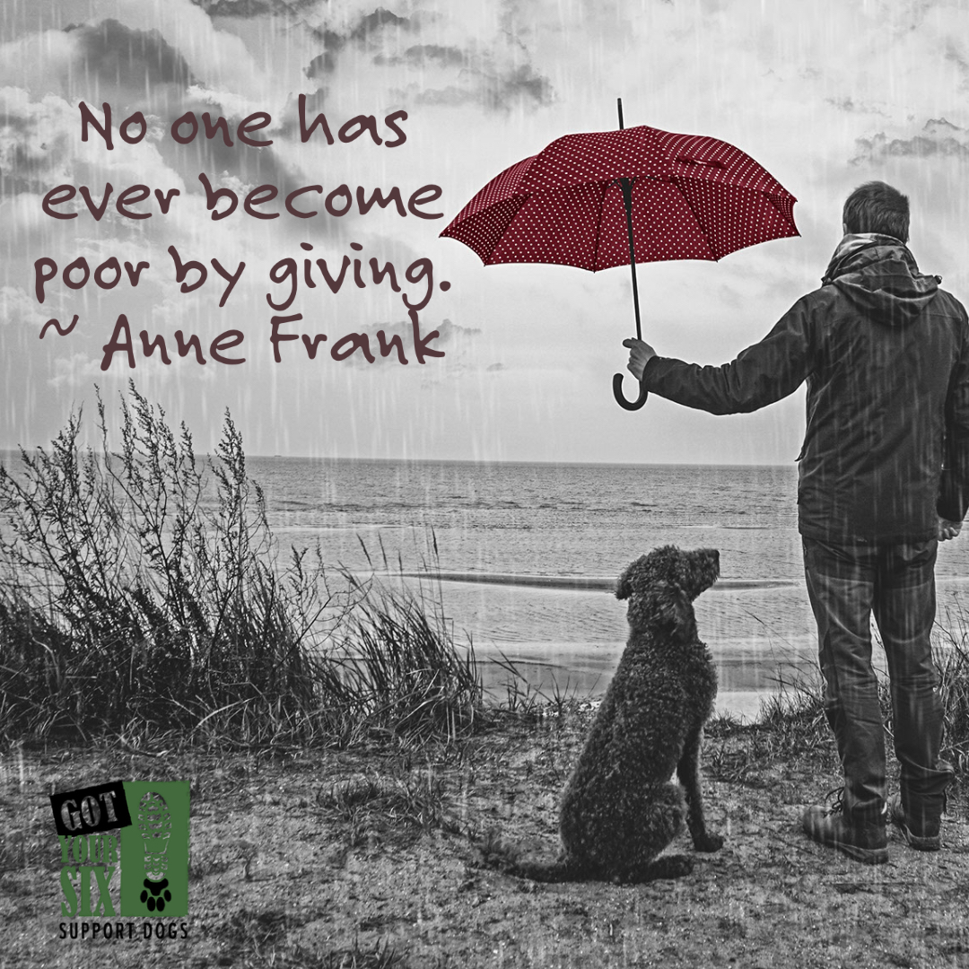 GotYour6Dogs's tweet image. During these trying times, we are grateful for our amazing community. Because of you, we're able to place PTSD service dogs with veterans and first-responders at no cost to the recipient. Your tax-deductible gift of any amount will change lives. Thank you! ow.ly/82Wo50CL5Hl