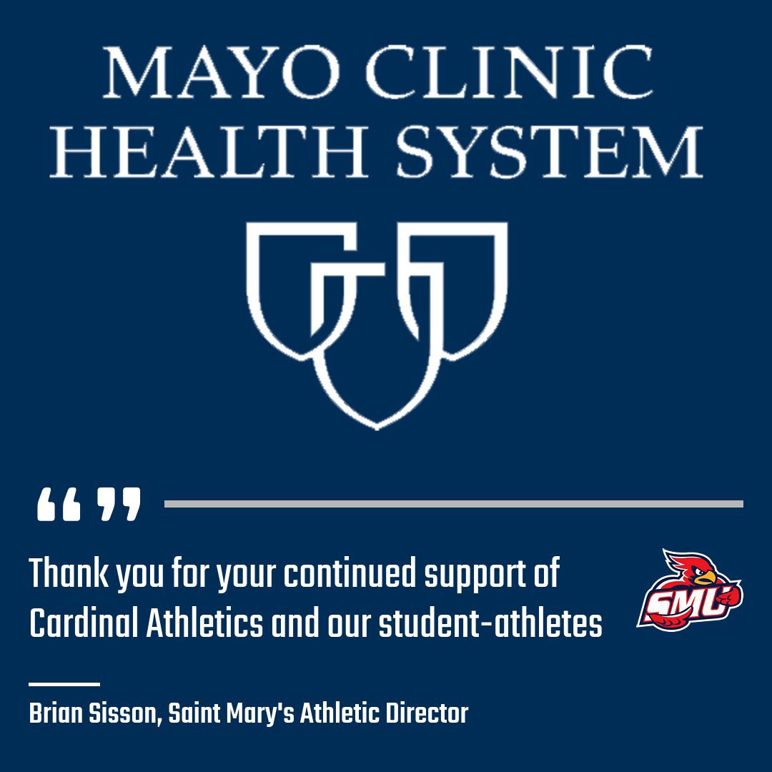 briansisson11's tweet photo. Thank you to @MayoClinicHS for their support of @SMUSID and our student-athletes & making sure we are healthy and safe. Thank you for everything you do to move our department forward and enhancing our student-athlete experience. Thank You! #12DaysOfThankYou #FinalDay https://t.co/evZPDOusWW