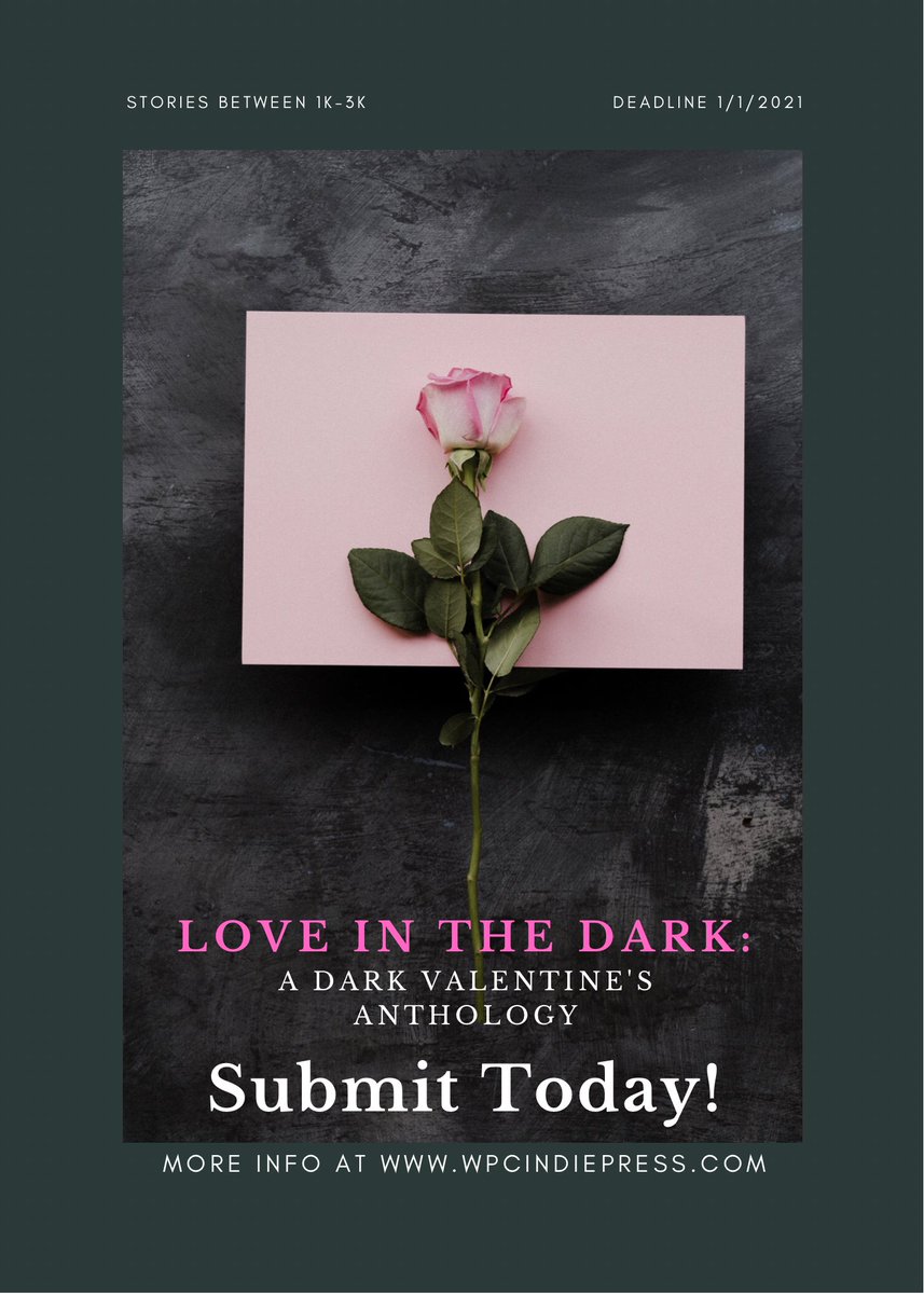 TweetsWpc's tweet image. #LoveintheDark’s deadline is coming up quick! This dark anthology accepts horror/paranormal stories between 1-3k that center around Valentine’s Day. Check our website for more deets! 🖤 #horror #paranormal #horrortale #paranormalromance #submissions #Anthology #WritingCommunity