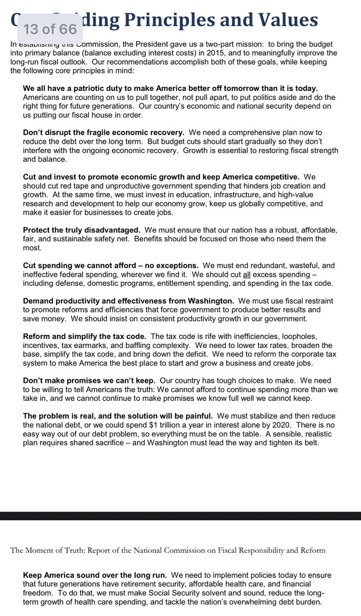 Here’s the “guiding values” of the document. 6 of the 10 points are variations of 1. We need to cut taxes2. We need to cut spending everywhere3. We specifically need to cut government4. We have to cut social security and medicare for everyone and they need to suck it up