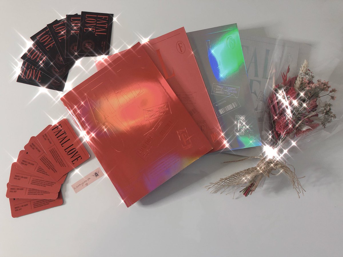 h_oneypeach's tweet image. ❣️ Christmas / New Years giveaway ❣️
Monsta X Fatal Love full set (unsealed! one album includes one of each pre-order benefits)

♦️ RT to enter
♦️ Follow
♦️ Ends: Dec 30, 11:59 PM CET
♦️ EUROPE ONLY!