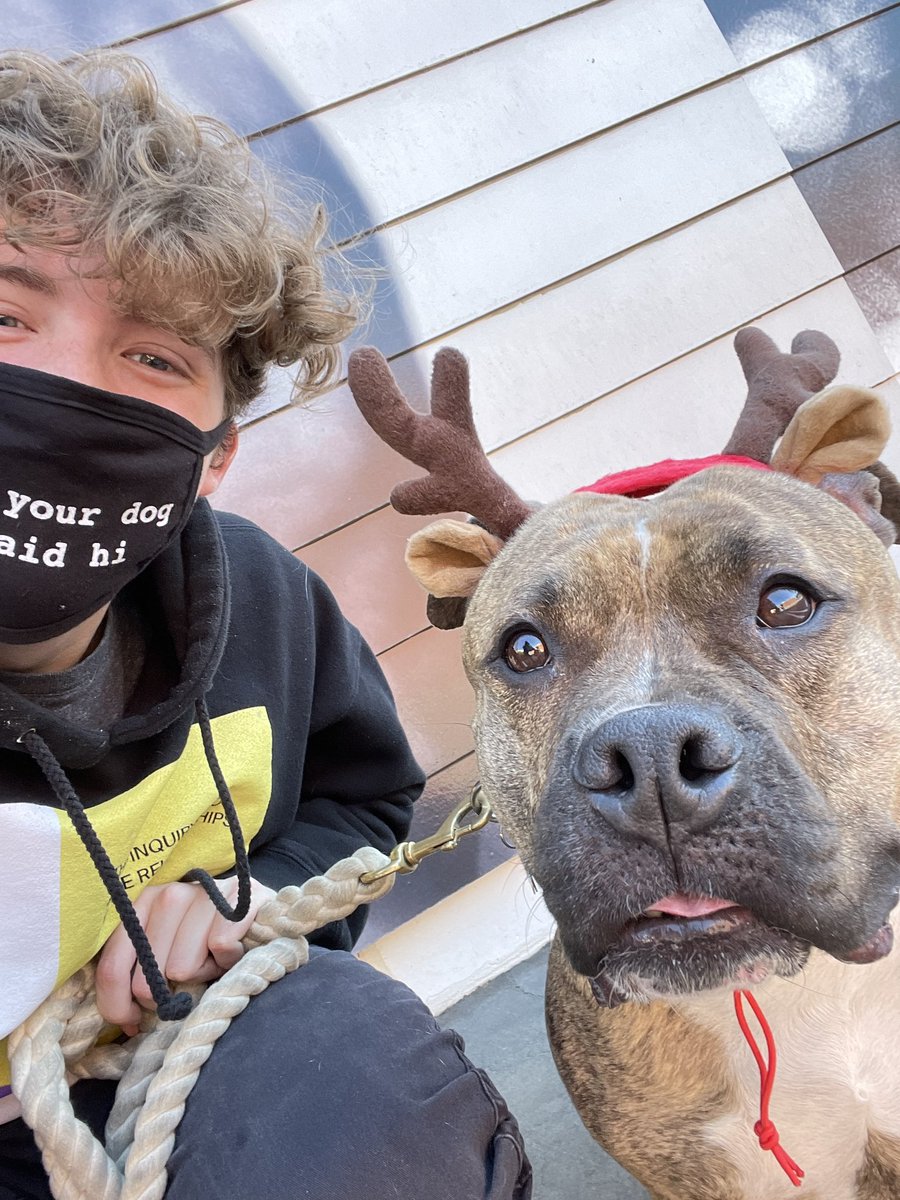 dog_rates's tweet image. This is Buffy. She surprised me when I dropped off the check at @bestfriends yesterday. In total, you all helped us raise over $100,000 by sharing your festive pups. 14/10 for all of you. Thanks again to @Trupanion for making this pawsible