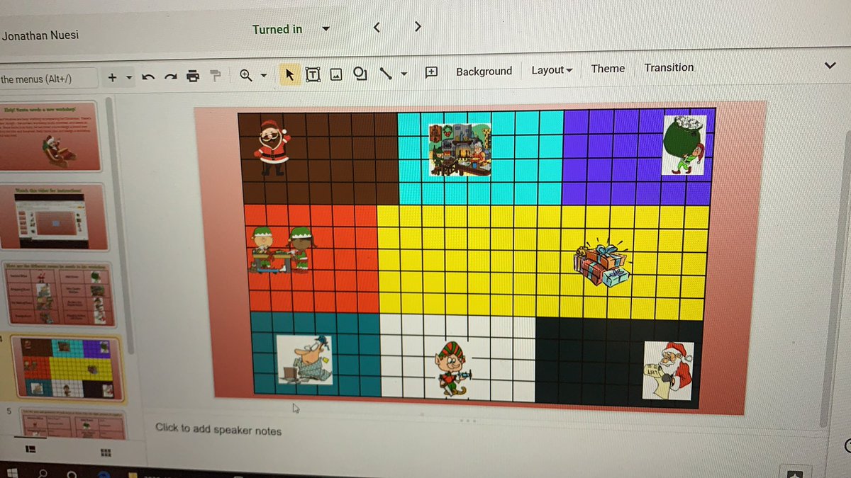 Students are helping Santa to design a new-and-improved workshop to help them review area and perimeter! #wyproud