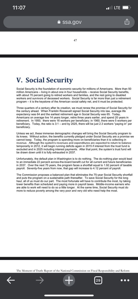 Onto Social Security - it looks complicated but effectively it cuts benefits for everyone but the poorest, increases the retirement age, and decreases COLAs.In Bruce’s words, “Middle-income earners who are able to work will need to do so a little longer.”