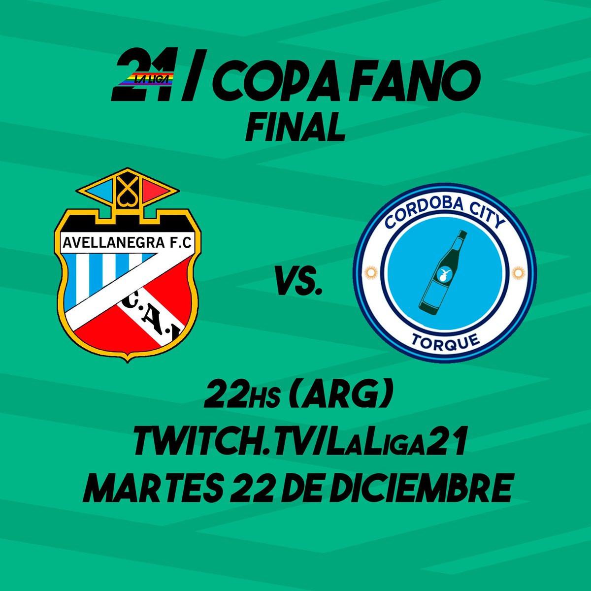LaLiga21Of's tweet photo. ¡HOY HAY FÚTBOL!

y qué fútbol señoras y señores, hoy tendremos la definición de la #CopaFano.

Y qué bien que le vino el nombre... porque estuvo llena de polémicas.

⌚ 22hs (arg)
📺 https://t.co/PnmZevgi6q https://t.co/73WWHKErwS