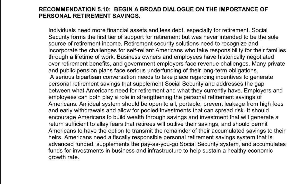 This is an absolutely hilarious recommendation though - ‘make it clear to people it’s not the governments job to take care of them”