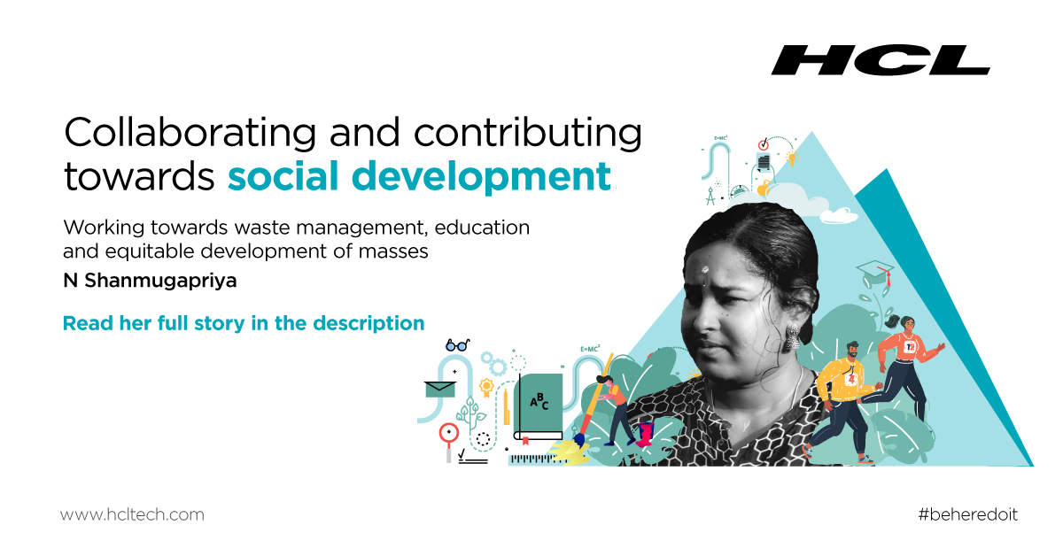 hcltech's tweet photo. We all share the responsibility to co-create a better world. Resolute #HCLFoundation volunteers such as Shanmuga are working toward equitable development of the migratory and displaced population. You can make a difference too. https://t.co/CKUpyg0FNC #ideapreneurship #beheredoit https://t.co/ebYri9WIoI