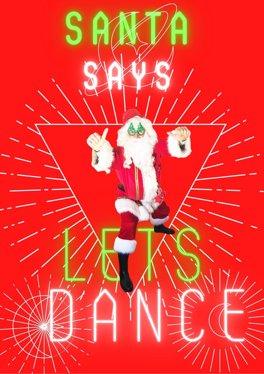 Santa says "lets dance" ...ChristmasEve, Santa's Disco .24 December 5-5:45 pm on ZOOM . FREE for Everybody email :Hackney childrenstheatre@gmail.com for passcode #SantaClaus #dance #Everybody #ChristmasEve