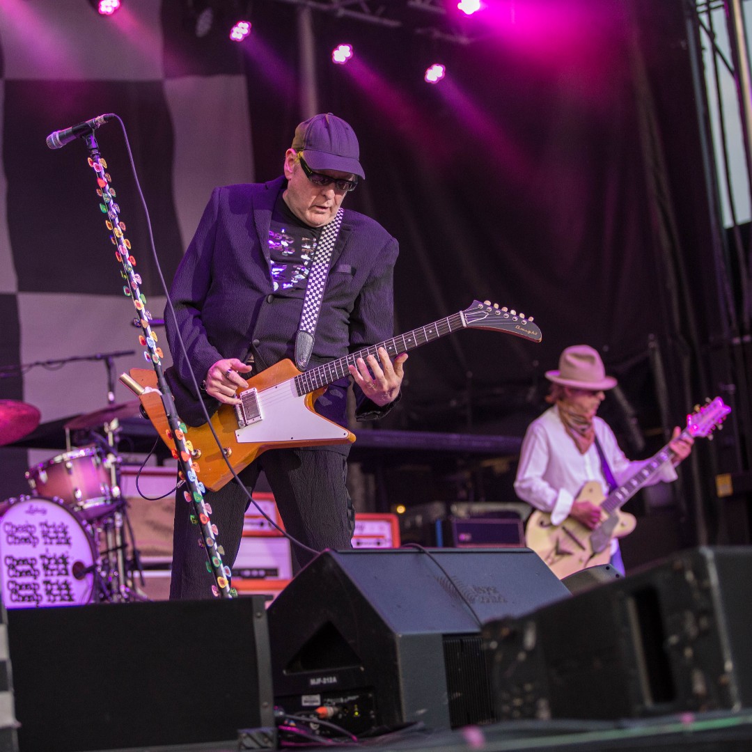 Happy birthday, Rick Nielsen ( performed at The Freeman Stage in August 2018. 