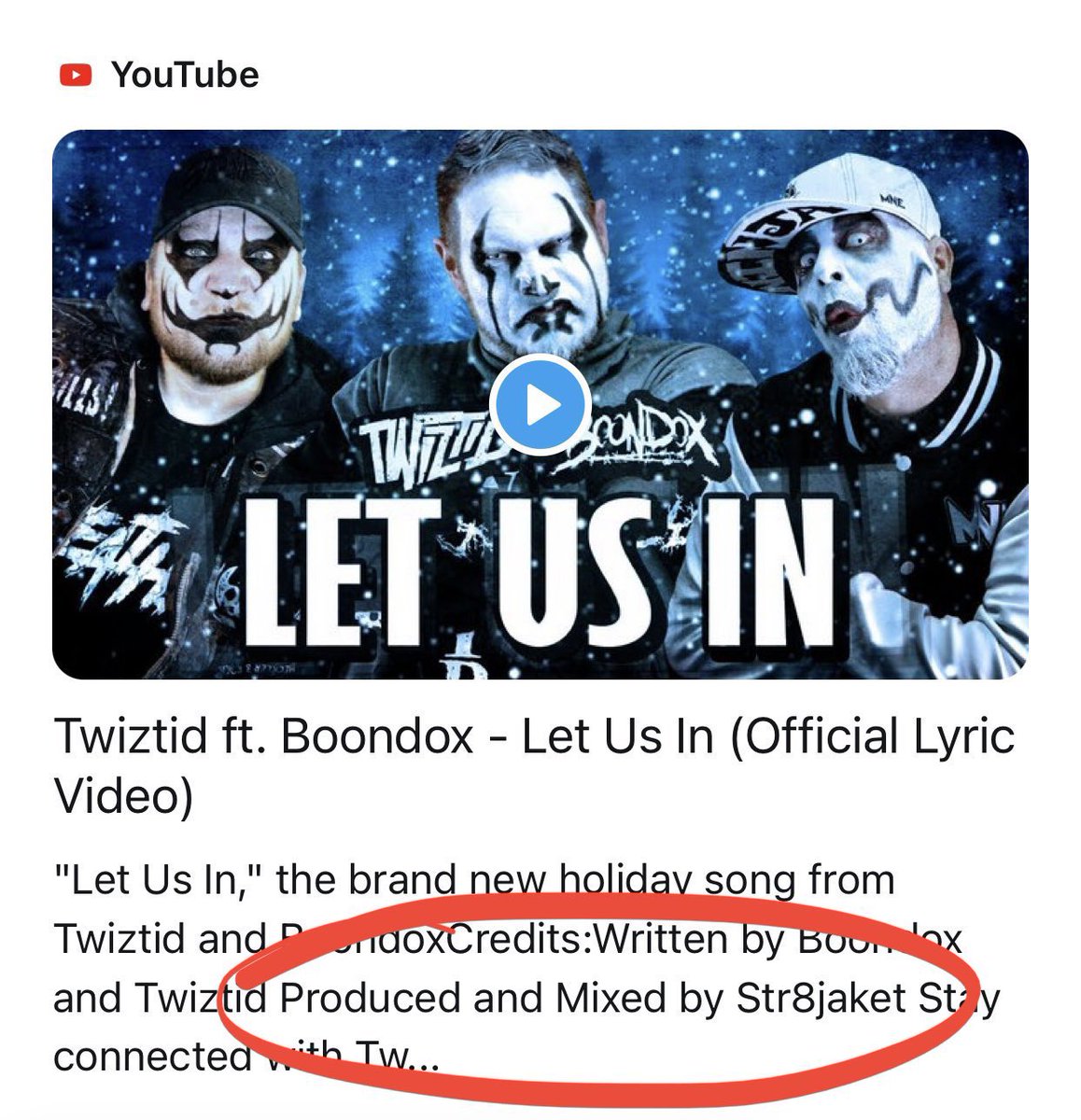 beneathdirt's tweet photo. Did #Str8Jaket leave #PsychopathicRecords? He produced and mixed the new #Twiztid and #Boondox Xmas single. https://t.co/kzWNWTFLmS