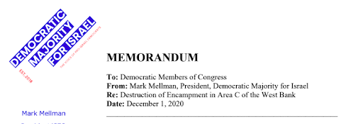 1/16 In a recent letter to Democratic members of congress, DMFI defended the demolition of Khirbet Humsa and the displacement of 73 Palestinians with information from pro-annexation org Regavim. Let’s review some of their arguments.THREAD