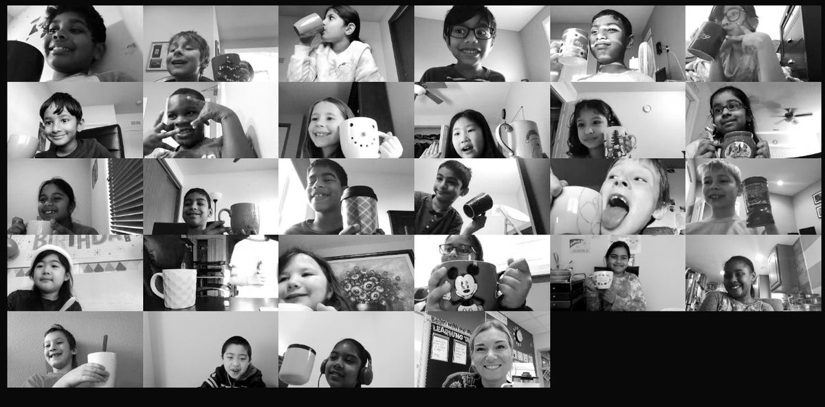 DodgeSarai's tweet photo. Celebrating all our hard work so far this year with a hot chocolate party on our last day before break. So impressed with how far we have come with our online learning skills! @BVelementary #bvleaders https://t.co/0vIMX6kAJN