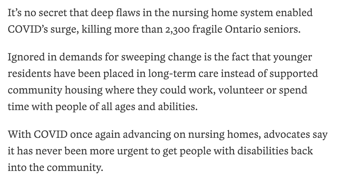 I know that piece is paywalled. I understand reasons for paywalls but I also disagree with coverage about disabled and/or poor people being paywalled especially relating to pandemic so...screenshots with alt text for my community.