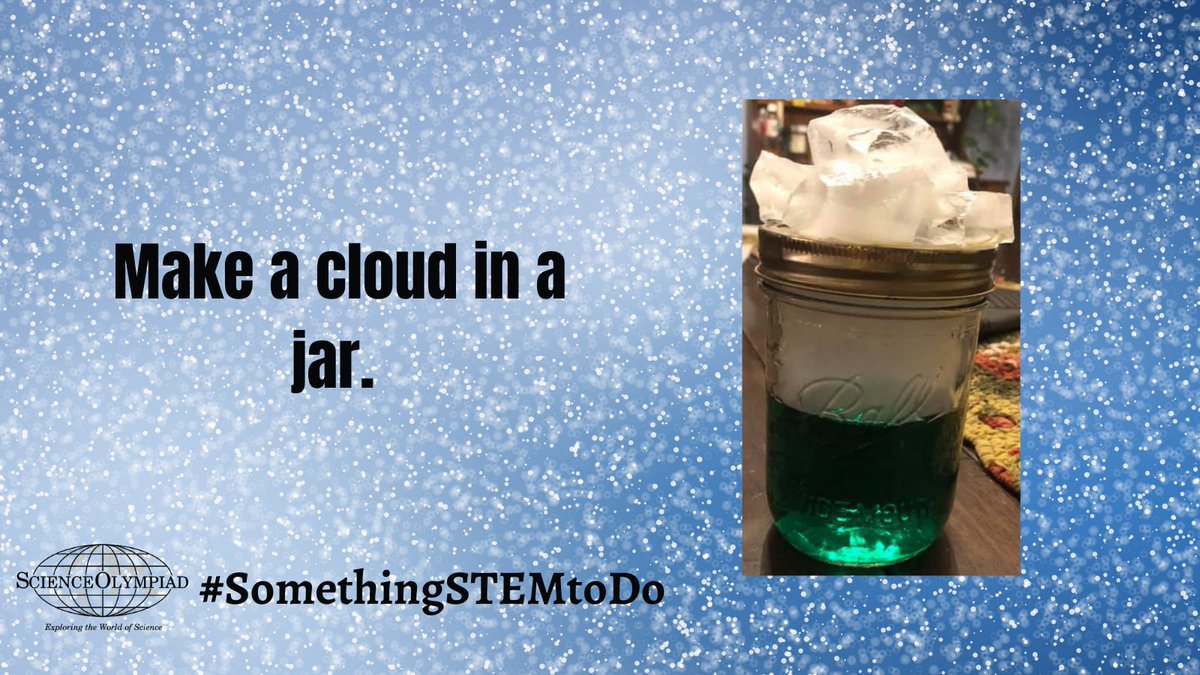 SOAlumniNetwork's tweet photo. Today’s #SomethingSTEMtoDo: Make a cloud and maybe do a photoshoot with it! Fill out this form to get the Dec MY SO lesson plan, directions, and resources: https://t.co/VE9gUMig3L Weather puns encouraged. #STEMed #Weather #Meteorology #middleschoolSTEM #highschooSTEM #STEMathome https://t.co/KZUSTEnzlk